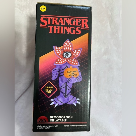 Stranger Things Demogorgon Inflatable Halloween Decor. NWT. 18.9 Inches Tall. - Picture 2 of 3